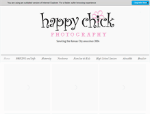 Tablet Screenshot of happychickphoto.com